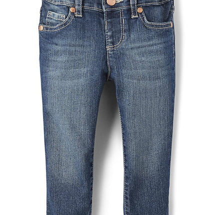 The Children's Place Jeans ajustados básicos para bebés y niñas pequeñas, un solo lavado azul, de 6 a 9 meses