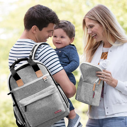 Skip Hop Grab and Go Double Bottle Bag, Grey Melange