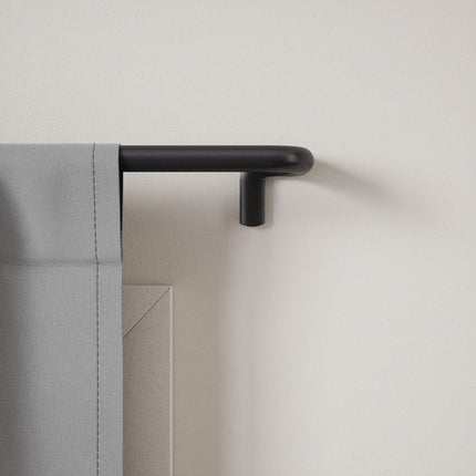 Umbra Twilight Curtain Rod, Wrap Around Blackout, 30 to 84 Inches, Black