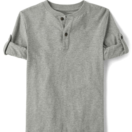 The Children's Place Boys' Long Sleeve Rolled Cuff