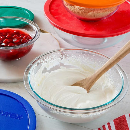 Pyrex Prepware 1-Quart Glass Mixing Bowl, 0.94 liters Made in The USA