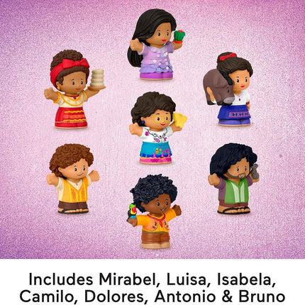 Fisher-Price Little People Toddler Toy Disney Encanto Figure Set, 7 Characters for Preschool Pretend Play Kids Ages 18+ Months