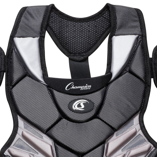 Plastron de protection Champion Sports P160, modèle jeune, noir, 28 cm