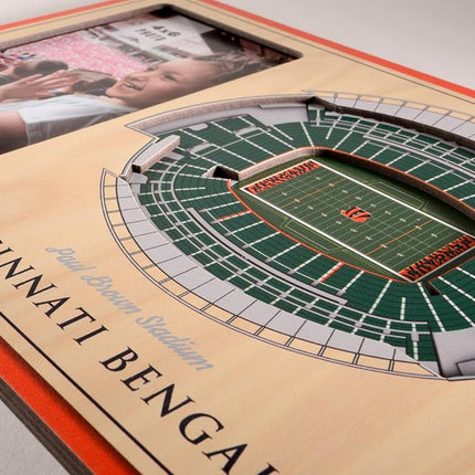 YouTheFan NFL Cincinnati Bengals 3D StadiumViews Picture Frame