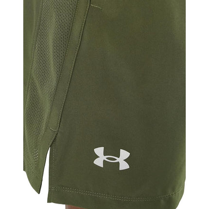 Under Armour Men's Launch Run 7 Inch Unlined Shorts, (390) Marine Od Green / / Reflective, 4X-Large Tall