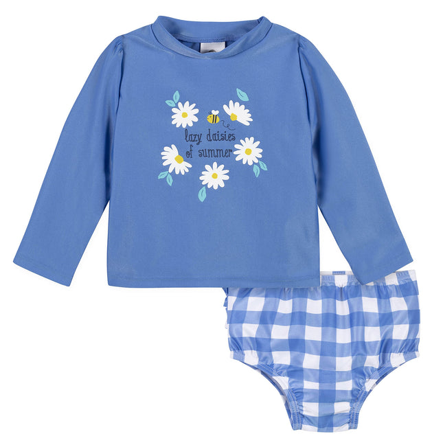 Gerber Girls' Baby Toddler Long Sleeved Rashguard 