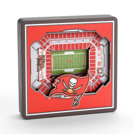 YouTheFan NFL TAMPA BAY BUCCANEERS Stadium View Magnet 7cm x 7cm