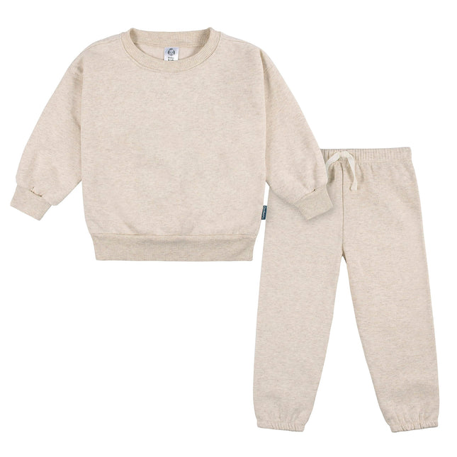 Gerber Baby Girls' Toddler 2-piece Fleece Sweatshi