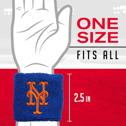 Muñequera de sudor Franklin Sports MLB, específica de equipo, talla única