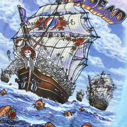 Liquid Blue Men's Ship of Fools Long Sleeve T-Shirt, Tie Dye, Large
