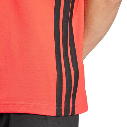 Adidas Men's Essentials Big Logo Single Jersey Tee, Pure Ruby/Black, S Tall