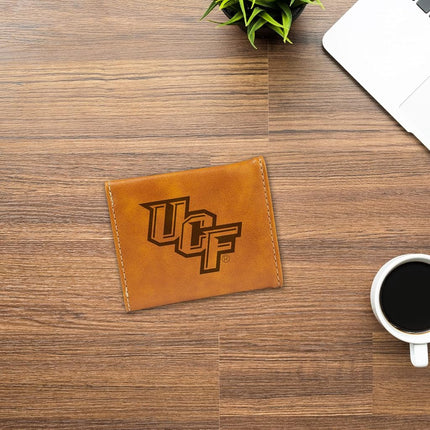 Rico Industries NCAA UCF Knights Laser Engraved Trifold Wallet