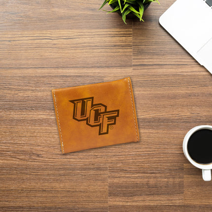 Rico Industries NCAA UCF Knights Laser Engraved Trifold Wallet