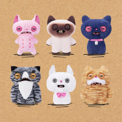Fuggler Alley Cats 9-Inch Plush Toy (Wrinkle Mcstinkles) by ZURU – Funny Ugly Monster Stuffed Animal with Human-Like Teeth, Collectible Plush for Kids, Tweens, Teens, Adults & Cat-Loving Weirdos