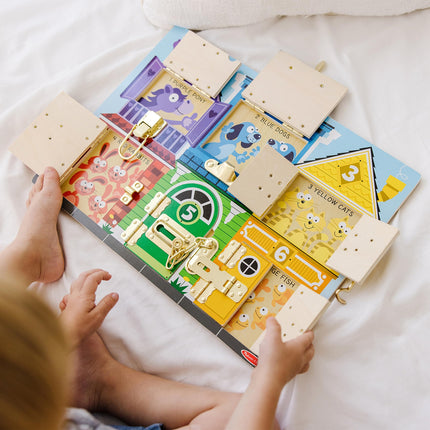 Melissa & Doug Latches Board Game - Frustration-Free Packaging - Skill Builders Toy - Ages 3+