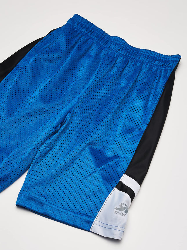 Southpole Boys' Big Basic Basketball Mesh Shorts - Blue - L