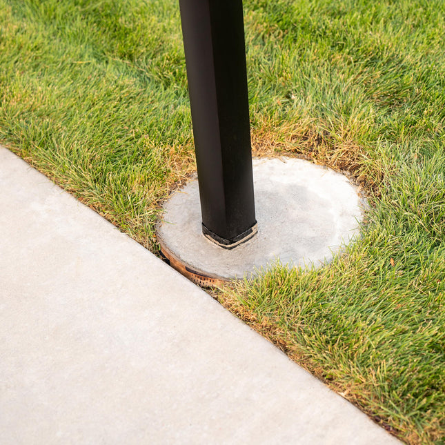 Lifetime 0040 In-Ground Black Steel Basketball Accessory for 4-inch Square Poles