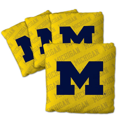 YouTheFan NCAA Michigan Wolverines Cornhole Bags - 4PK - Yellow