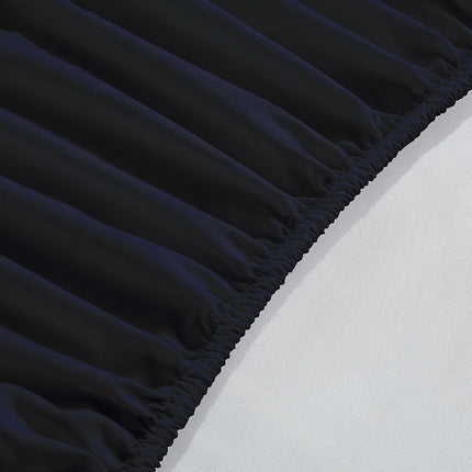 Elegant Comfort 1500 Premium Hotel Quality 18-24 Inches Deep - Extra Deep Pocket Single Fitted Sheet for High Mattress, Luxury and Softest, Smart Pocket - Wrinkle Free, Full, Black