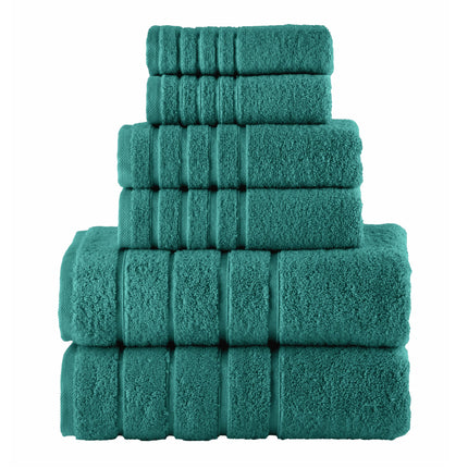 Elegant Comfort 4 Lines Viscose Stripe 6-Piece Pre