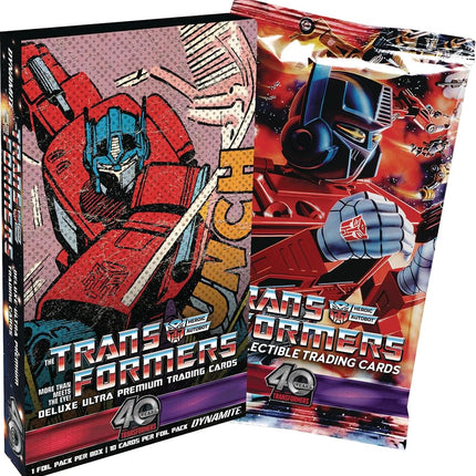 Transformers Collectible Trading Cards: 40th Anniversary Deluxe Ultra-Premium Mini-Box Foil-Pack