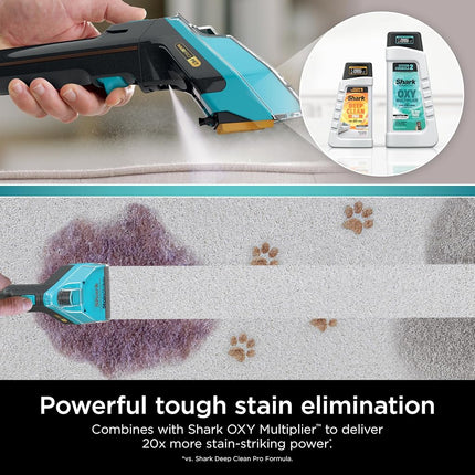 Shark EXCM48 Formule Nettoyante Concentrée CarpetXpert pour Nettoyeurs de Tapis Verticaux et Portables Shark, formulée pour tous les tapis, tissus d'ameublement et carpettes, élimine les taches et odeurs tenaces d'animaux, 1,42 L