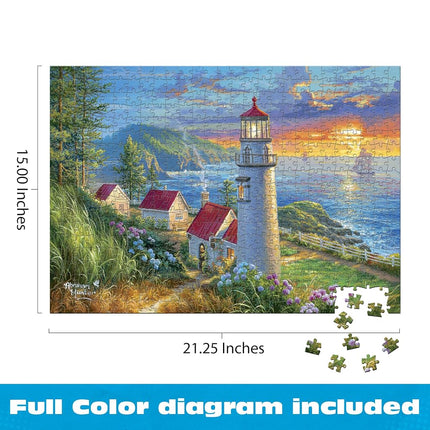 Buffalo Games – 500 Piece Jigsaw Puzzle - Evening Watch - Abraham Hunter - Premium Gold Collection Giftable Puzzle for Adults – Precision-Cut Pieces, Beautiful Artwork