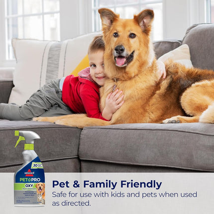 Bissell PET PRO OXY Stain Destroyer for Carpet and Upholstery, 22 oz, 2 Pack, 17739, 22 Fluid Ounces