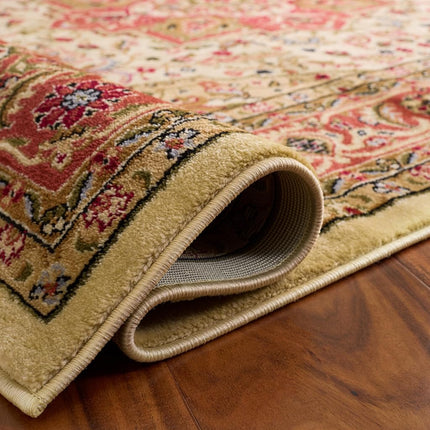 SAFAVIEH Lyndhurst Collection Runner Rug - 2'3" x 6', Ivory & Rust, Traditional Oriental Design, Non-Shedding & Easy Care, Ideal for High Traffic Areas in Living Room, Bedroom (LNH330R)