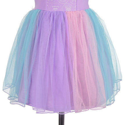 Dressy Daisy Princess Mermaid Dress Up Clothes Halloween Fancy Party Tulle Skirt Summer Outfit for Toddler Girls Size 4, 149