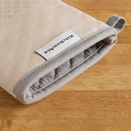 KitchenAid Asteroid Oven Mitt 2-Pack Set, Milkshake Tan, 7"x12.5"