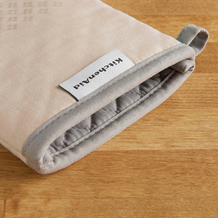 KitchenAid Asteroid Oven Mitt 2-Pack Set, Milkshake Tan, 7"x12.5"