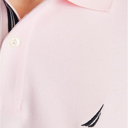 Nautica Men's Classic Short Sleeve Solid Polo Shirt, Cradle Pink, XL