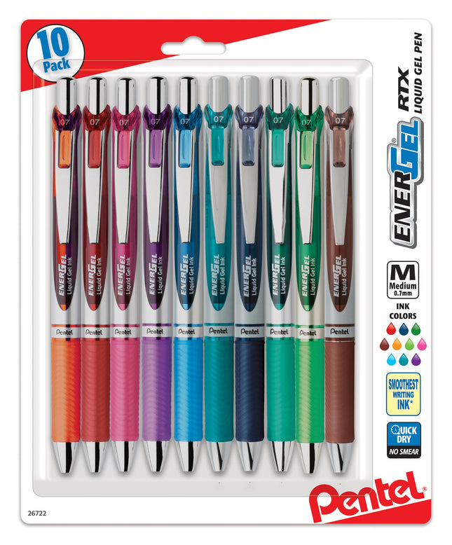 Pentel EnerGel RTX Retractable Liquid Gel Pen, (0.