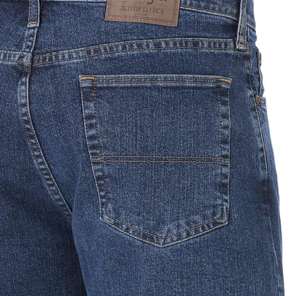 Wrangler Authentics Men's Authentics Big & Tall Comfort Flex Denim Short, Dark Stonewash, 44