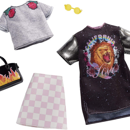 Barbie Checkered Rockband Tee Fashion Pack