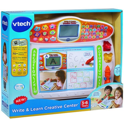 VTech Demostraciones Animadas Pizarra de Escritura Creativa Write & Learn - Pizarra Educativa - Magnética, Plástico - Educativa y Divertida - Multicolor