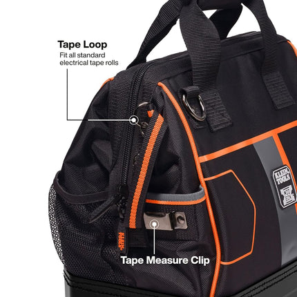 Klein Tools 62203MB MODbox Tool Bag, Part of the MODbox Mobile Workstation, 28 Pockets for Maximum Tool Storage, Internal Headlamp Bracket