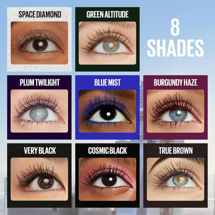 Maybelline Lash Sensational Sky High Washable Mascara Makeup, Volumizing, Lengthening, Defining, Curling, Multiplying, Buildable Formula, Cosmic Black 7.2ml