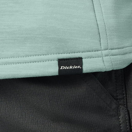 Dickies Womens Smooth Face Full Zip Hoodie, Blue Surf Heather, Medium
