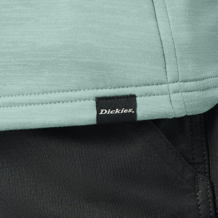 Dickies Womens Smooth Face Full Zip Hoodie, Blue Surf Heather, Medium