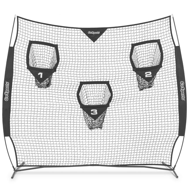 GoSports 8 x 8 ft Football Throwing Net - Black