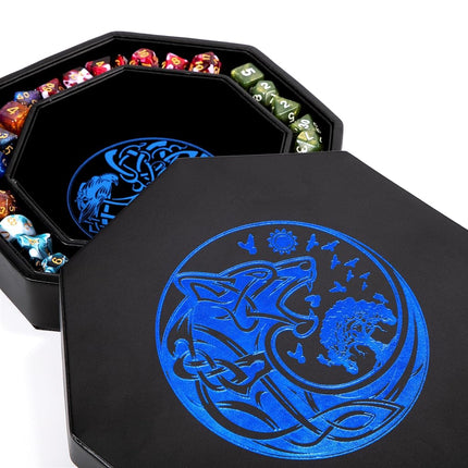 Premium Dice Tray for DND, Detailed World Tree & W