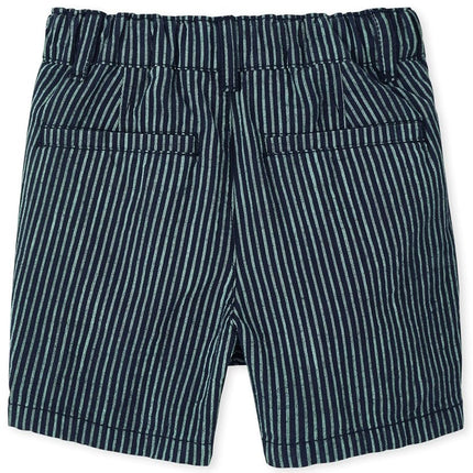 The Children's Place Baby-Boys Baby and Toddler Boys Printed Chino Shorts, Tidal Stripe, 18-24 Months