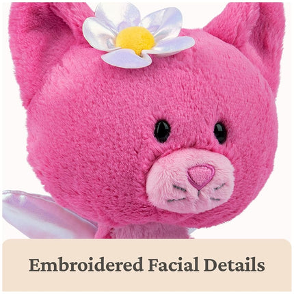 GUND Take Along Friends, Maeve Rose Fairy Cat Plush Toy, Cat Stuffed Animal for Ages 1 and Up, Pink, 15”
