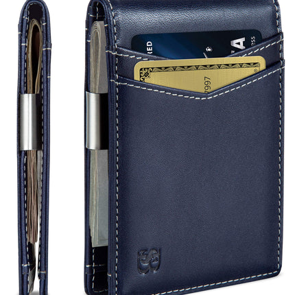SERMAN Brands Money Clip Wallet - Mens Wallets Sli
