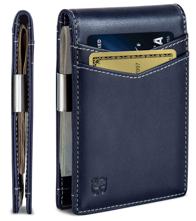 SERMAN Brands Money Clip Wallet - Mens Wallets Sli