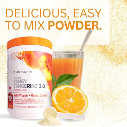 Beyond Tangy Tangerine 2.0 Infusion Agrumes Pêche en Poudre de Youngevity