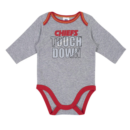 Gerber Paquete de 2 mamelucos de manga larga para bebé unisex NFL, color del equipo, 6-12 meses