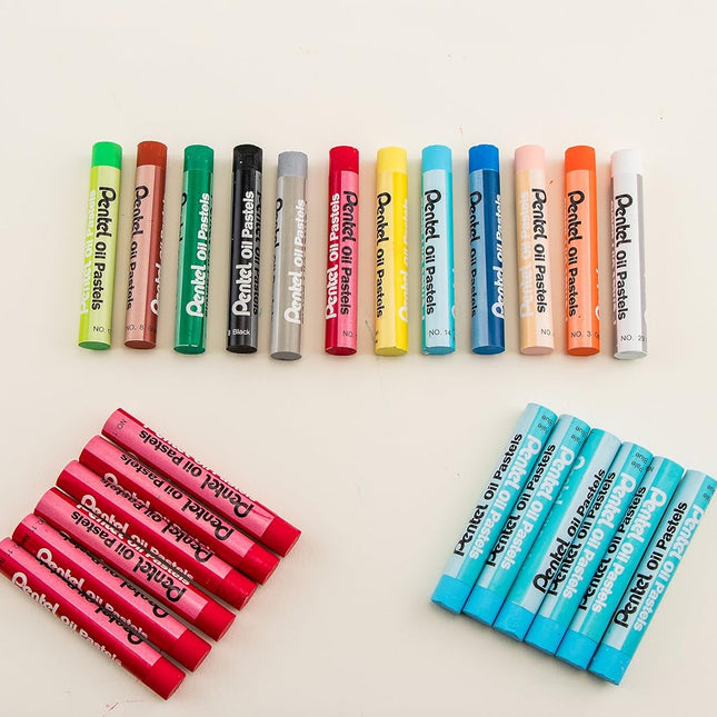 Pentel Oil Pastels 12 Mini Packs - Class Pack of 12 Sets